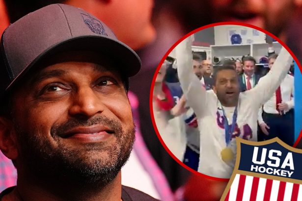 FBI Director Kash Patel Parties With U.S. Men’s Olympic Hockey Team After Gold Medal Win