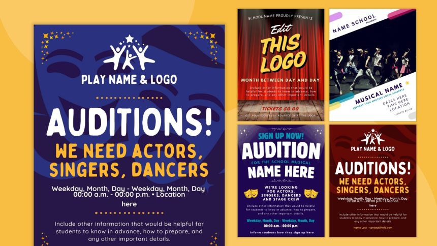 Free Customizable Flyers for Plays, Musicals, and More