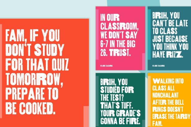Free Printable Teen Slang Posters for Teachers