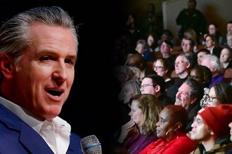 Gavin Newsom Atlanta Audience Was Predominantly White