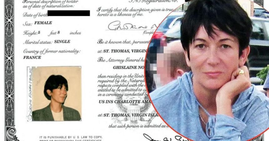 Ghislaine Maxwell ‘Lied’ on U.S. Citizenship Form — Could Face Charges