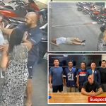 Horrific video shows the moment suspected gangster kills tourist with single karate chop