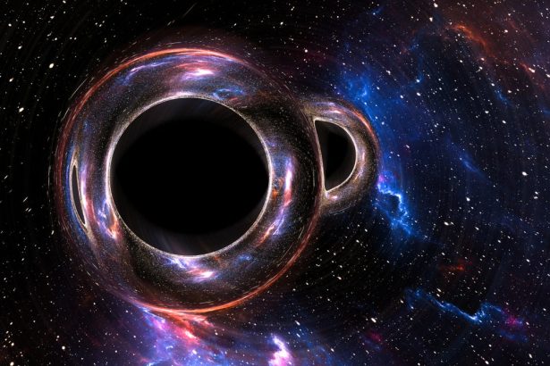 How much energy is released when supermassive black holes collide?