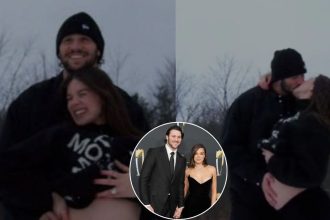 Josh Allen’s wife Hailee Steinfeld flaunts growing baby bump in Pinterest-worthy maternity shoot