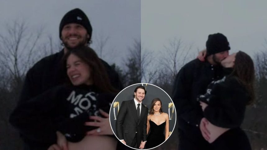Josh Allen’s wife Hailee Steinfeld flaunts growing baby bump in Pinterest-worthy maternity shoot
