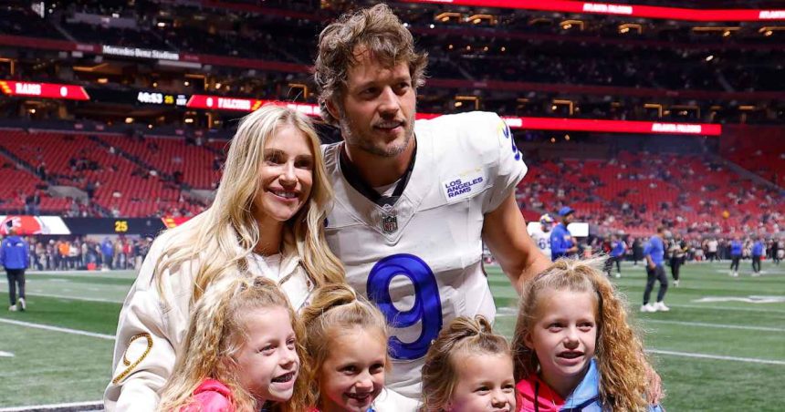 Kelly and Matthew Stafford Walk Red Carpet With 4 Daughters at NFL Honors 