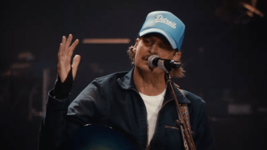 Kid Rock Keeps It Mild at Turning Point ‘All-American Halftime Show’
