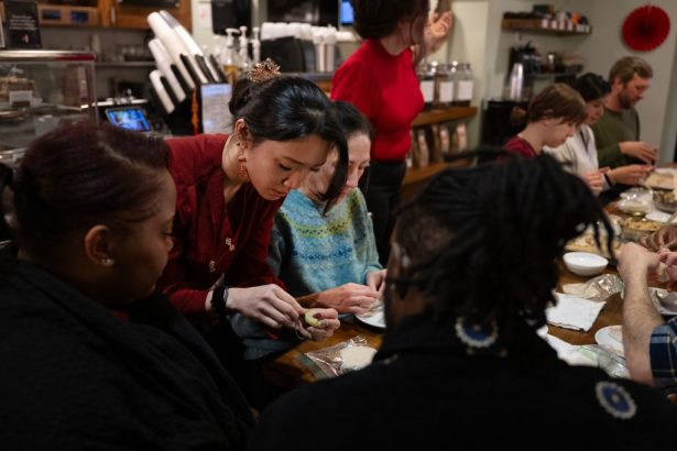 Kochi Cafe gave a hands-on lesson on Chinese dumplings for the Lunar New Year