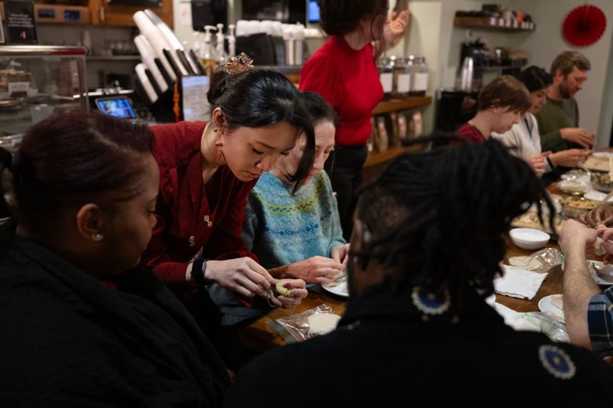 Kochi Cafe gave a hands-on lesson on Chinese dumplings for the Lunar New Year