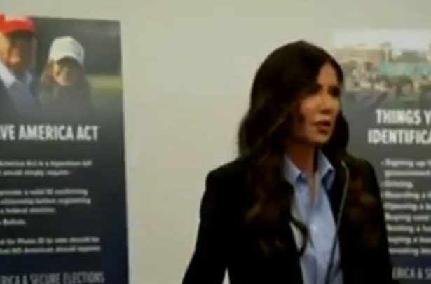 Kristi Noem Put Her Foot In Her Mouth And Says The SAVE Act Quiet Part Out Loud