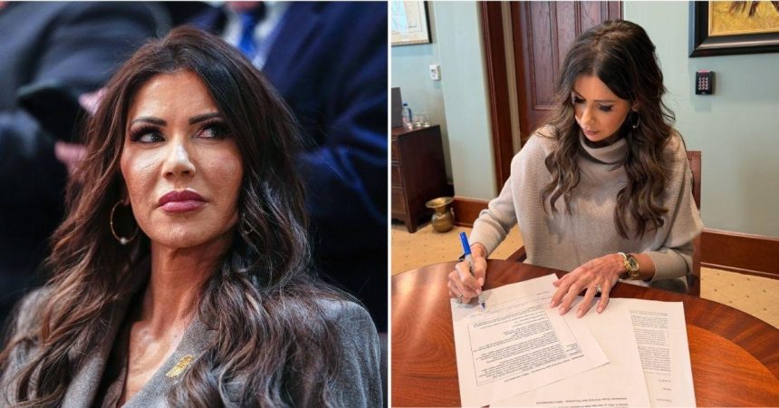 Kristi Noem Ripped for Buying ‘Steel for Wall’ Despite Trump’s Promise