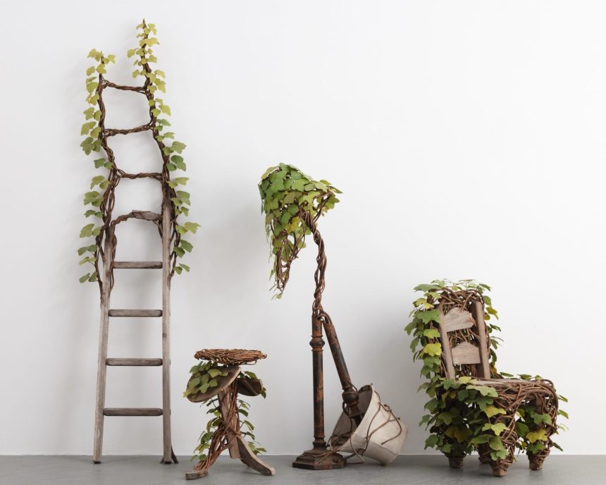 Kudzu Vines and Synthetic Leaves Entwine in Joyce Lin’s Irrepressible Sculptures — Colossal