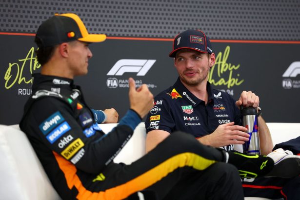 Lando Norris reveals admiration for Max Verstappen as he confesses he’s ‘not at the level he needs to be’