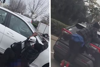 Man Hitches Death-Defying Rides Hanging Onto Cars in Traffic, on Video