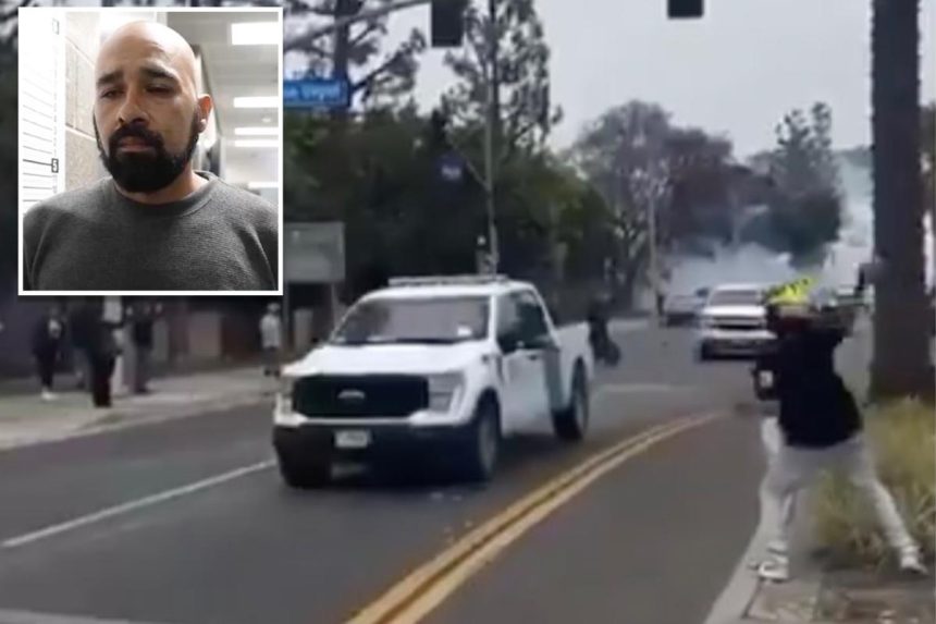 Man who was on FBI’s ‘most wanted’ list for hurling cinderblock at ICE during LA riot faces 20 years