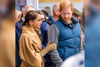 Meghan Markle Called Out for Bizarrely Rubbing Prince Harry on NBA Date