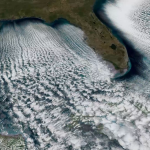 Mesmerizing ‘cloud streets’ emerge from Florida’s frigid air