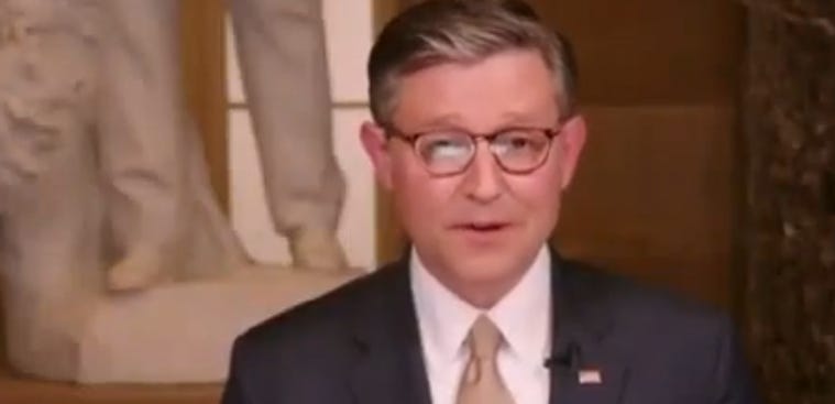 Mike Johnson Promises That Trump’s Presidency Will End If Democrats Win Back The House