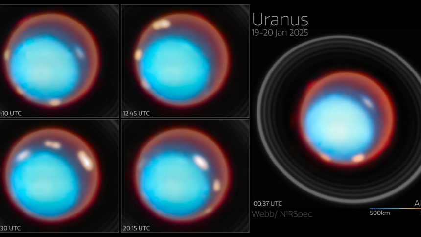 New JWST images reveal the rosy glow of Uranus in unprecedented detail