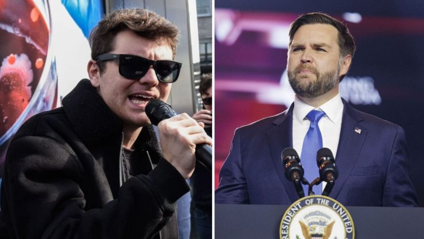 Nick Fuentes warns JD Vance of losing “huge chunk of support” after VP condemns him & tells him “eat sh*t”