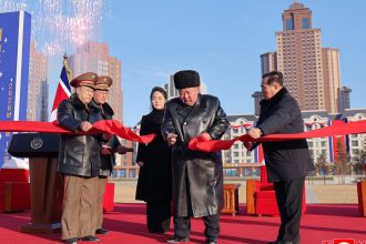 North Korea opens a housing district for families of its soldiers killed in Russia-Ukraine war : NPR