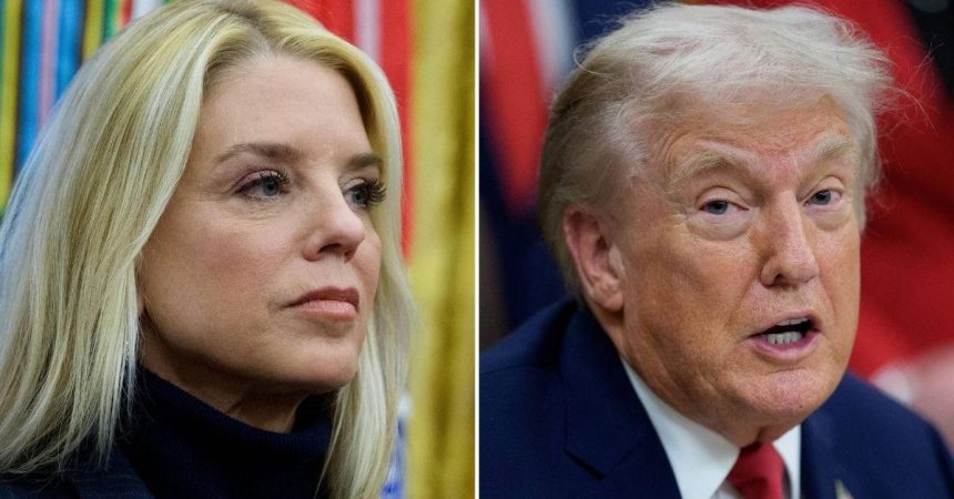 Pam Bondi Rages Over Query About Redacting Trump’s Name In Epstein Files