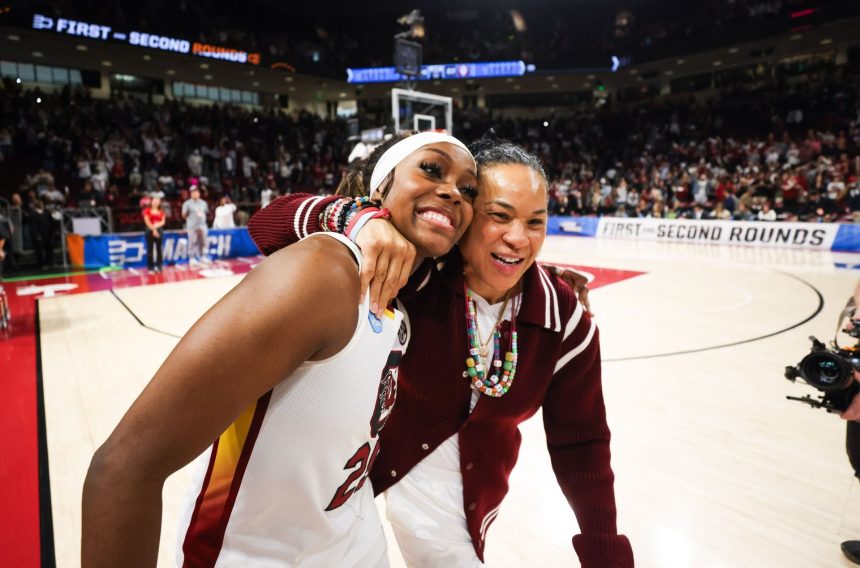 Raven Johnson hilariously shrugs her emotions as Dawn Staley dedicates heartwarming words for South Carolina star