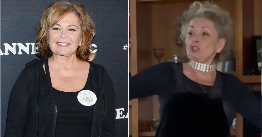 Roseanne Barr Looks Nearly Unrecognizable in Wild Table-Dancing Video