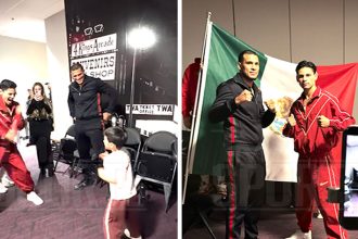 Ryan Garcia Gets Pumped Up Backstage Before Weigh-In, On Video