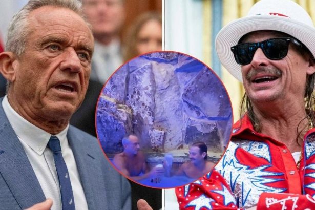 Shirtless RFK Jr. and Kid Rock Mocked for ‘Embarrassing’ Hot Tub Video