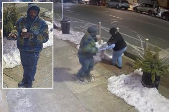 Shocking moment Philly thief knocks over woman to steal bag