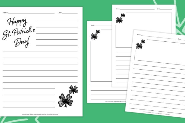 St. Patrick’s Day Writing Paper