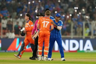 Team India star exchanges jersey with Aryan Dutt after IND vs NED T20 World Cup 2026 match [In Pictures]