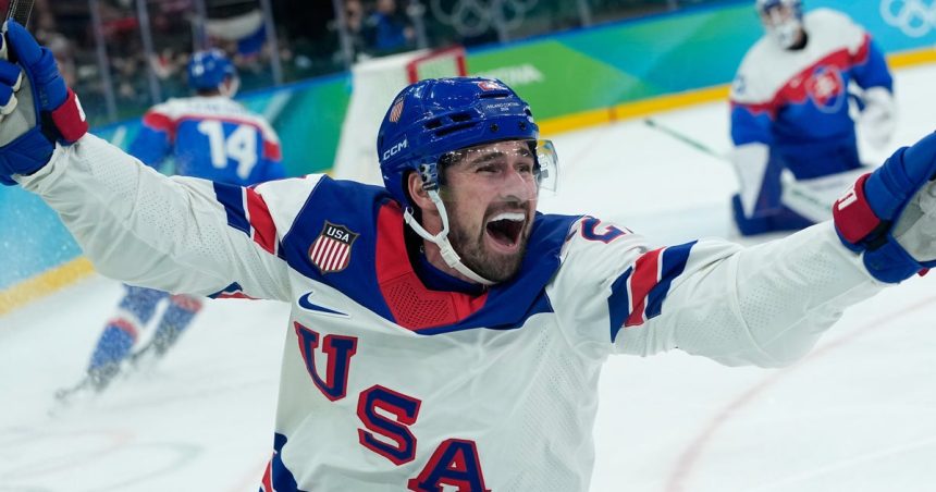 Team USA Men’s Hockey Heading To Gold-Medal Finals After Dominating Slovakia