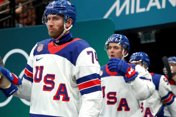Team USA Men’s Hockey Team Hangs Johnny Gaudreau’s Jersey In Locker Room At Winter Olympics