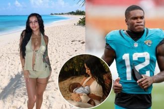 Travis Hunter’s wife Leanna makes feelings known on exclusively breastfeeding their baby as he turns “1/2 way to 1”