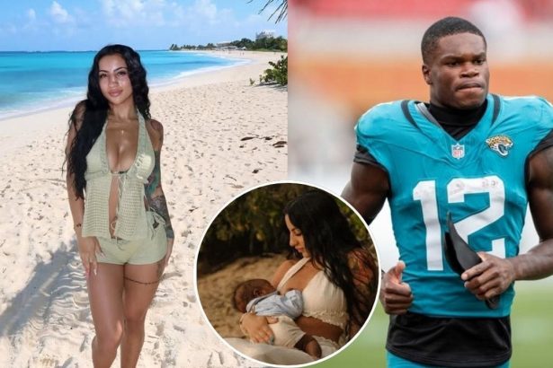 Travis Hunter’s wife Leanna makes feelings known on exclusively breastfeeding their baby as he turns “1/2 way to 1”