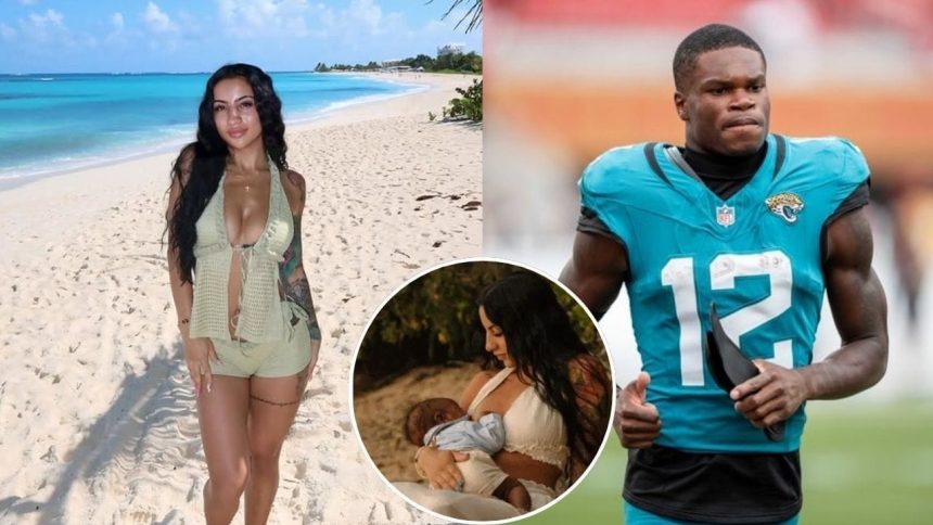 Travis Hunter’s wife Leanna makes feelings known on exclusively breastfeeding their baby as he turns “1/2 way to 1”