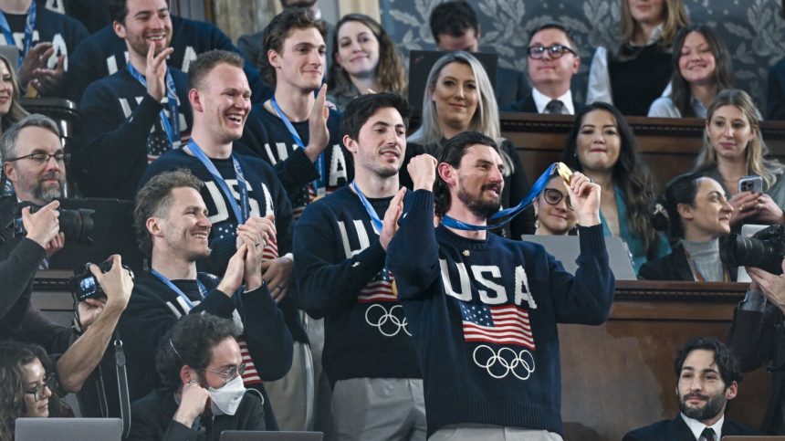Trump celebrates USA men’s hockey team at State of the Union : NPR