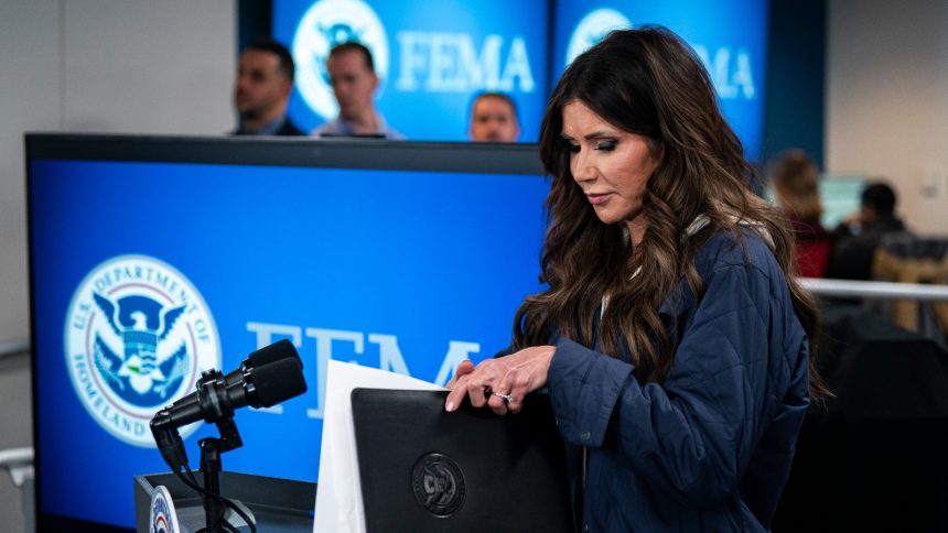 Turmoil at FEMA adds to the revolt against Kristi Noem