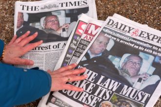 U.K. police search ex-Prince Andrew’s home after arrest over Epstein ties : NPR