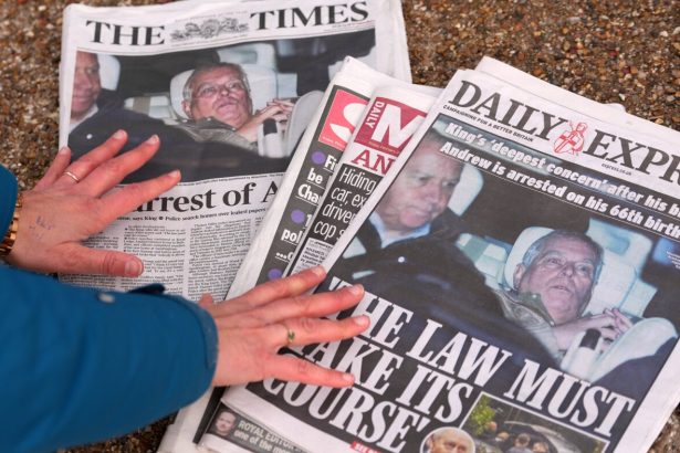 U.K. police search ex-Prince Andrew’s home after arrest over Epstein ties : NPR