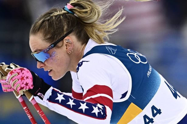 U.S. cross-country star Jessie Diggins claims bronze, medaling in third straight Olympics : NPR