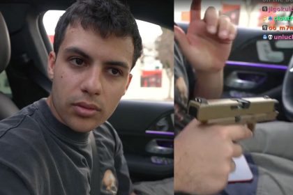 Video of Stable Ronaldo “recklessly driving” while seemingly showing a gun on livestream surfaces