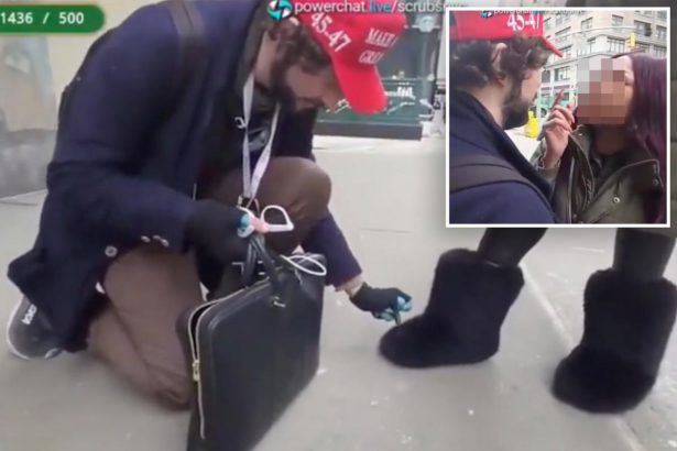 Wannabe influencers — 1 in MAGA hat — who allegedly spewed racist comments, set woman’s boots on fire, charged with hate crimes: cops