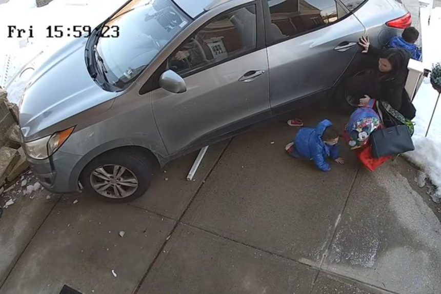 Wild video shows mom, 2 sons hit by car outside New Jersey preschool