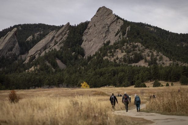 Wildfire burning near Chautauqua Park in Boulder