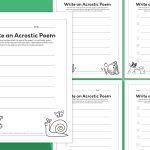 Acrostic Poem Template Bundle (Free Printables)