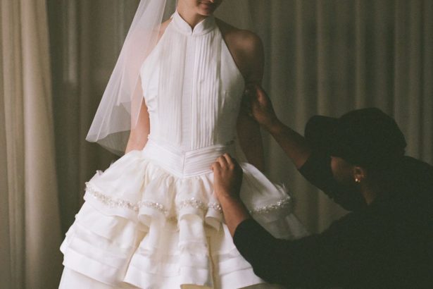 The Bride Wore a Custom Christopher John Rodgers Gown to Her New Year’s Eve Wedding in Brooklyn