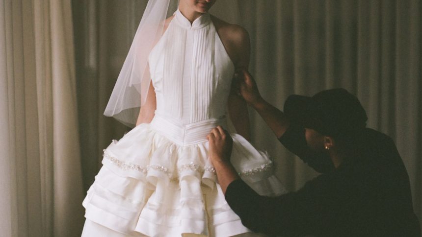 The Bride Wore a Custom Christopher John Rodgers Gown to Her New Year’s Eve Wedding in Brooklyn